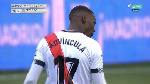 Luis Advíncula marcó golazo para el descuento de Rayo Vallecano ante Mallorca. (Video: Movistar Laliga 2)