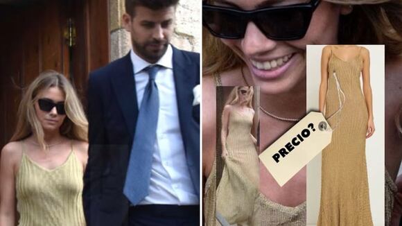 Clara Chía y el vestido que llevó a la boda del hermano de Gerard Piqué