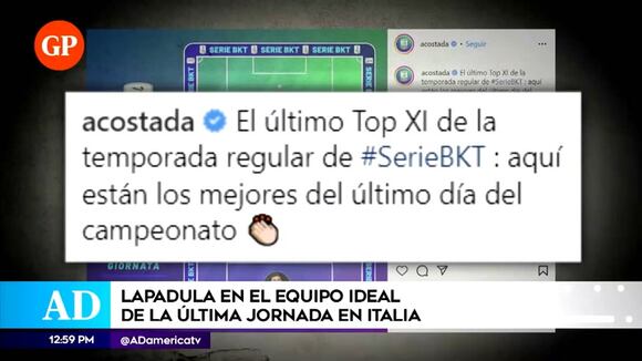 Lapadula aparece en el once ideal de la fecha en la Serie B