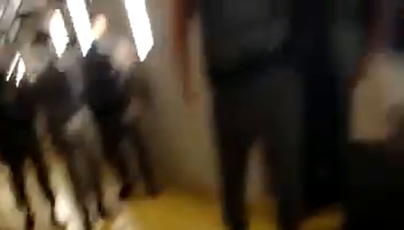 Carlos Zambrano herido por gas pimienta | Fuente: TNT Sports