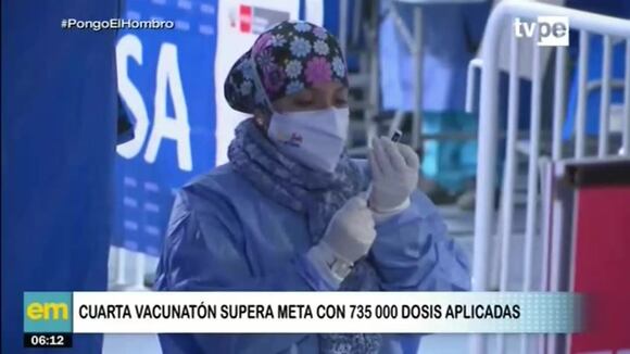 Coronavirus: cuarta vacunatón supera meta con más de 735 000 dosis aplicadas