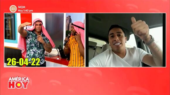 Recuerda la última vez que Christian Cueva habló con Domínguez en 'América Hoy'