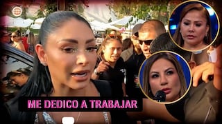 Pamela Franco evita hablar sobre Pamela López y Marisol: “Yo estoy trabajando”