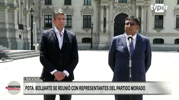 Declaraciones de los representantes del Partido Morado