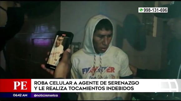 Ladrón roba celular a agente de serenazgo