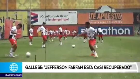 Pedro Gallese habló de la recuperación de Jefferson Farfán. (Foto: GEC / Video: América TV)