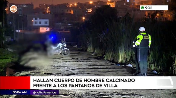 Chorrillos: encuentran cuerpo calcinado en Pantanos de Villa