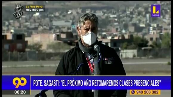 Presiente Sagasti: “Probablemente en enero volveremos a las clases presenciales”