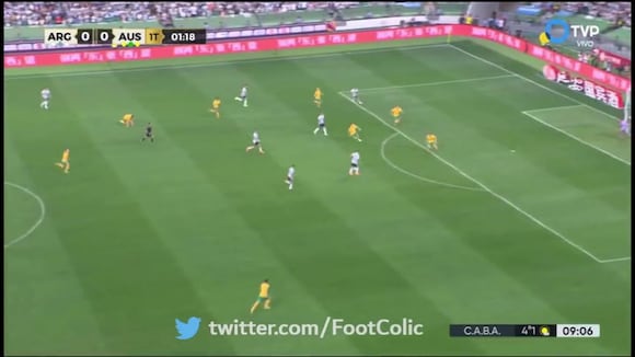 Gol de Lionel Messi en Argentina vs. Australia. (Video: TV Pública)