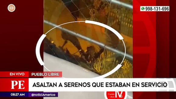 Asaltan a serenos en Pueblo Libre