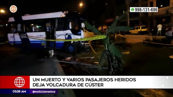 Accidente de cúster deja varios heridos