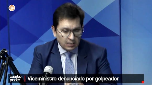 Viceministro denunciado por golpeador