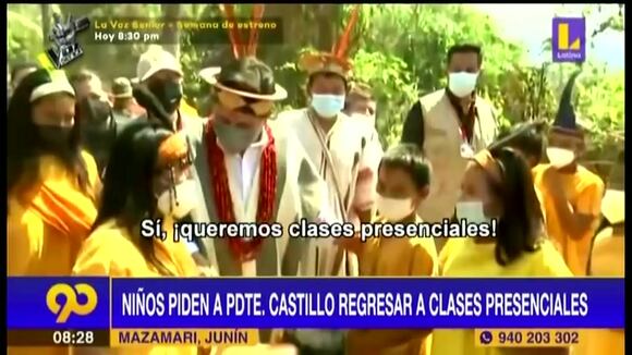 Niños piden a Castillo regresar a clases