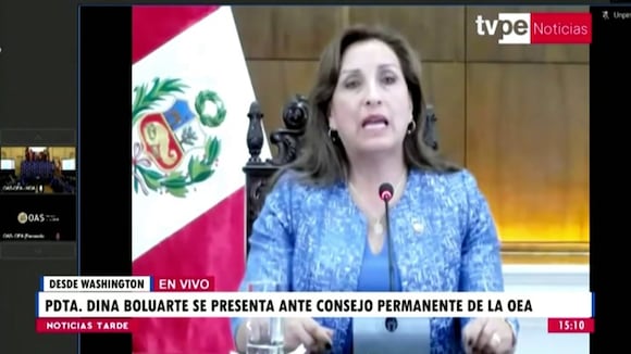 Dina Boluarte ante la OEA