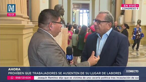 Declaraciones del congresista Carlos Anderson