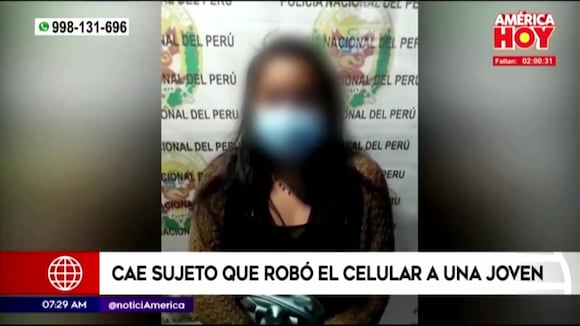 Cae sujeto que robo celular a una joven