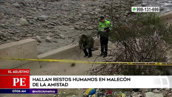 Hallan restos humano en El Agustino