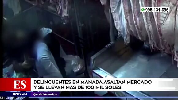 Ate: Delincuentes en manada asaltan mercado y se llevan más de 100 mil soles