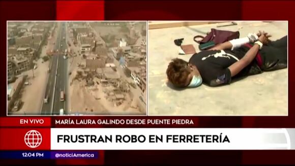 Puente Piedra: Policía frustra asalto a ferretería y captura a delincuente