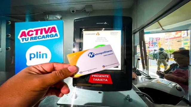¡Recarga tus tarjetas del Metropolitano y Lima Pass con Plin! Descubre cómo hacerlo aquí