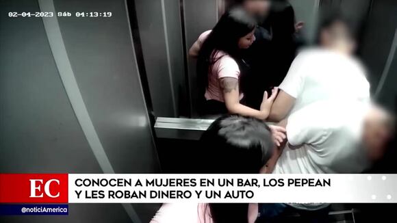 Conocen a mujeres en un bar, los pepean y les roban dinero y un auto