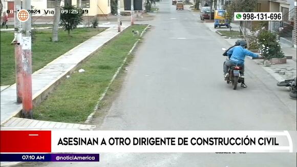 Asesinan a otro dirigente de construcción civil