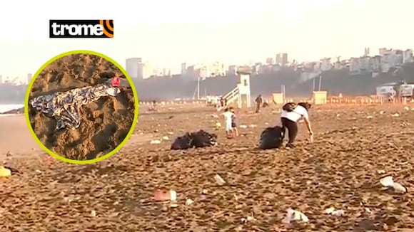 TROME | Playa Agua Dulce lleno de basura