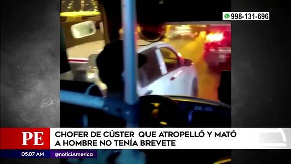 Chofer que atropelló a hombre no tenía brevete