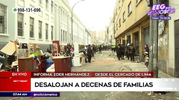 Desalojan a 80 familias en Cercado de Lima