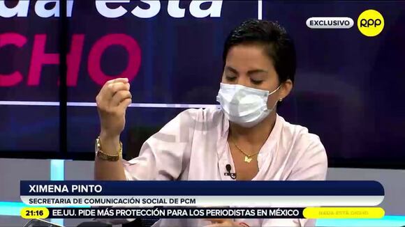 Declaraciones de funcionaria de la PCM