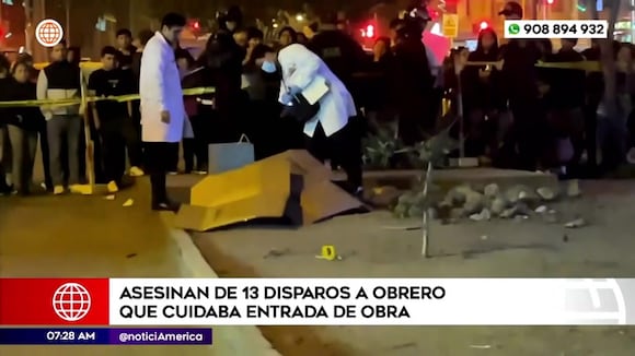 Asesinan de 13 disparos a obrero que cuidaba entrada de obra