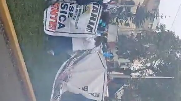 Policía y manifestantes-enfrentamientos