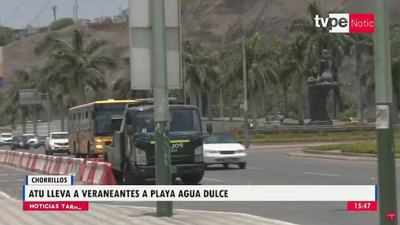 ATU lleva a veraneantes a playa Agua Dulce