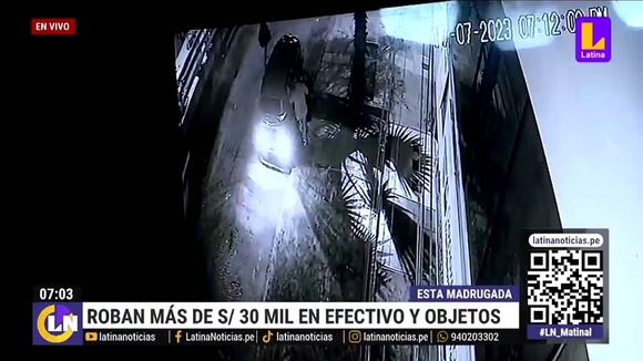 Roban más de S/30 mil en efectivo