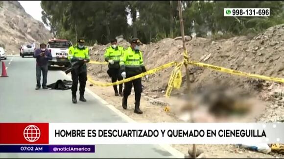 Encuentran restos humanos descuartizados en Cieneguilla