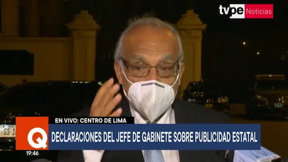 Declaraciones premier Aníbal Torres