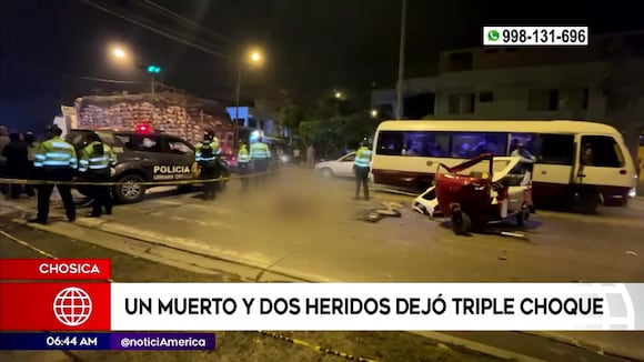 Chosica: triple choque deja un fallecido