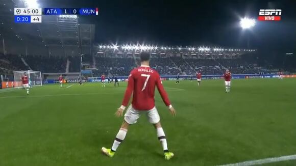 Cristiano Ronaldo sentencia el 1-1 a favor del United | Fuente: ESPN