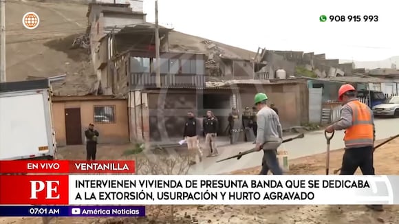 Ventanilla: Intervienen presunta banda de extorsionadores