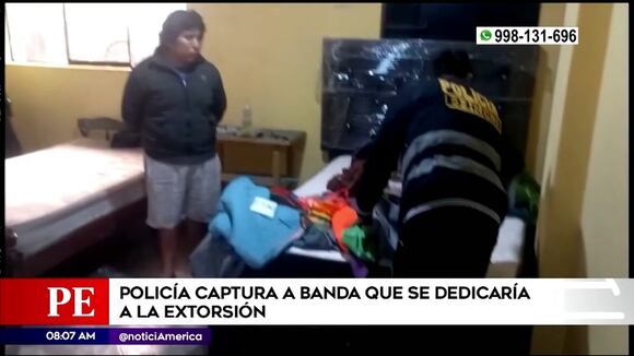 Policía captura a banda de extorsionadores