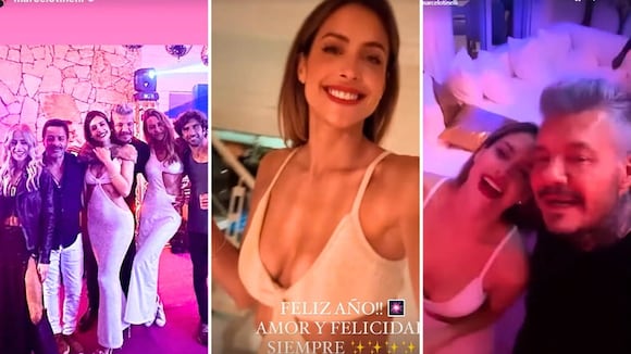 Marcelo Tinelli y Millet Figueroa festejan Año Nuevo