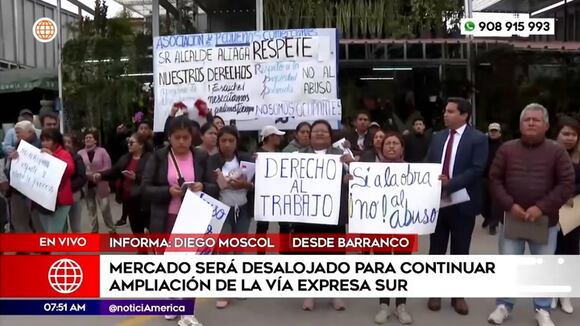 Reclamo en Barranco por desalojo de mercado