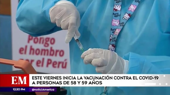 Este viernes iniciará la vacunación contra el covid-19 a adultos de 58 y 59 años