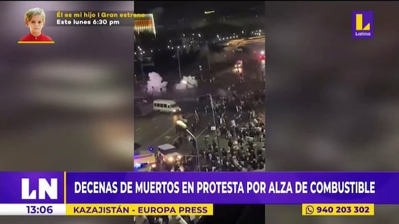 Protesta por alza de combustible deja decenas de muertos en Kazajistán