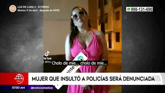 Mujer lanza insultos racistas a policías