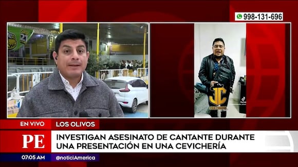 Investigan asesinato de cantante durante una presentación en cevichería