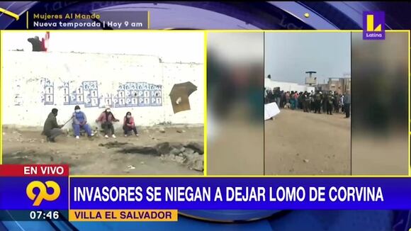 Villa El Salvador: Invasores se niegan a dejar Lomo de Corvina