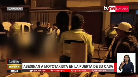 Violencia en Lima: mototaxista asesinado en Los Olivos y joven acribillado en el Callao