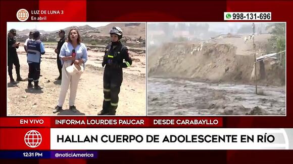 Carabayllo: Hallan cuerpo de adolescente en río