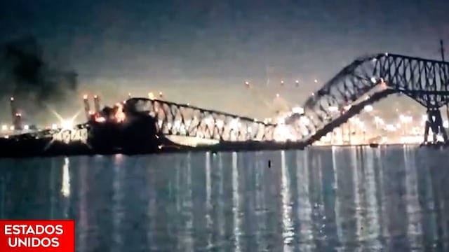 Este video muestra segundo a segundo cómo colapsó el puente Francis Scott Key en Baltimore